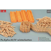 Rye Field Models 2018 1/35 Workable Track Links for Pz III/IV Winterketten 3D
