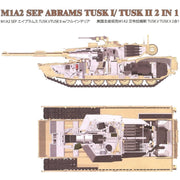 Rye Field Model 5026 1/35 US MBT M1A2 SEP Abrams Tusk I / Tusk II 2 in 1