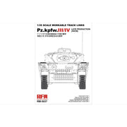 Rye Field Models 5037 1/35 Workable Track Links for Pz III/IV Late Production 40cm