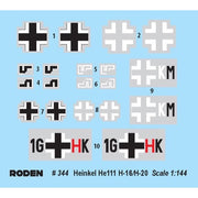 Roden 344 1/144 Heinkel He111 H-16/H-20