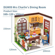 Robotime Rolife DIY Mini House Mrs Charlies Dining Room
