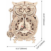 Robotime ROKR Mechanical Models Owl Clock