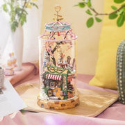 Robotime Rolife DIY Mini Glass House Magical Cafe