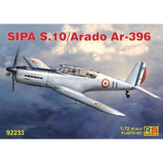 RS Models 92233 1/72 SIPA S.10/Arado Ar-396 Plastic Model Kit