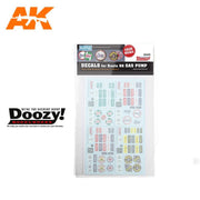 Doozy RS24021 1/24 Decals for Route 66 Gas Pump