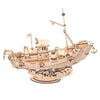 Robotime TG308 Fishing Ship Wooden Laser Cut Kit