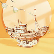 Robotime TG308 Fishing Ship Wooden Laser Cut Kit