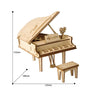 Robotime Classical 3D Wooden Grand Piano 74pc