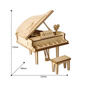 Robotime Classical 3D Wooden Grand Piano 74pc