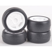 Rush Mini Tyres 40 Round Pre-Glued 4pc