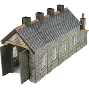 Metcalfe PN932 N Stone Single Track Engine Shed Card Kit | Metro Hobbies