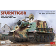 Rye Field Model 5035 1/35 Sturmtiger RM61 L/5.4/38cm with Workable Track Links Plastic Model Kit 