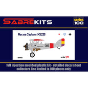 Sabre Model 7029 1/72 Morane Saulnier MS.230