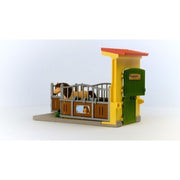 Schleich 42609 Pony Box With Iceland Pony Stallion