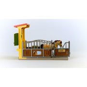 Schleich 42609 Pony Box With Iceland Pony Stallion