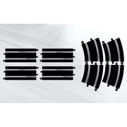 Scalextric C8556 Track Extension Pack 7 4 x Straights & 4 x R3 Curves | Metro Hobbies