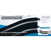 Scalextric C8556 Track Extension Pack 7 4 x Straights & 4 x R3 Curves