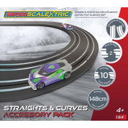 Scalextric G8045 Micro Scalextric Track Extension Pack Straights & Curves