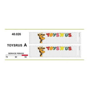SDS Models HO 40ft Jumbo Containers ToysRUs 2 Pack A