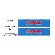 SDS Models HO 40ft Jumbo Containers Interlink 2 Pack A