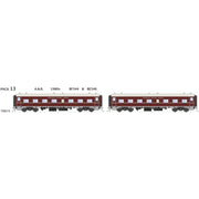 SDS Models 758013 HO SAR 700 Class Passenger Cars Pack 13 ANR BF344 and BF345 2 Car Pack