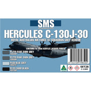 SMS Set28 Hercules C-130J-30 Colour Set Royal Australian Air Force Squadron Grey Scheme 4 x 30ml Acrylic Lacquer Paint