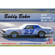 Salvinos J R BBMC1978O 1/25 Buddy Baker No.27 1978 Chevrolet Monte Carlo Plastic Model Kit