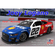 Salvinos J R 31251 1/24 Team Penske 2023 Joey Logano Ford Mustang Throwback