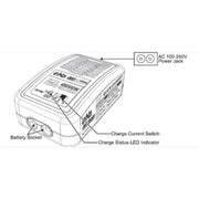 Sky RC eN20 NiMH Charger 4-8 Cells NiMh Batteries 1-3A Charge Rate AU Plug 100070-06
