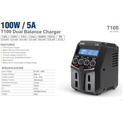 Sky RC T100 AC 5A Dual Output Multi Chemistry Balance Charger