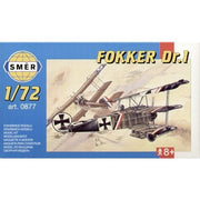 Smer 72877 1/72 Fokker Dr.I Triplane with Decals for Lt Baumer
