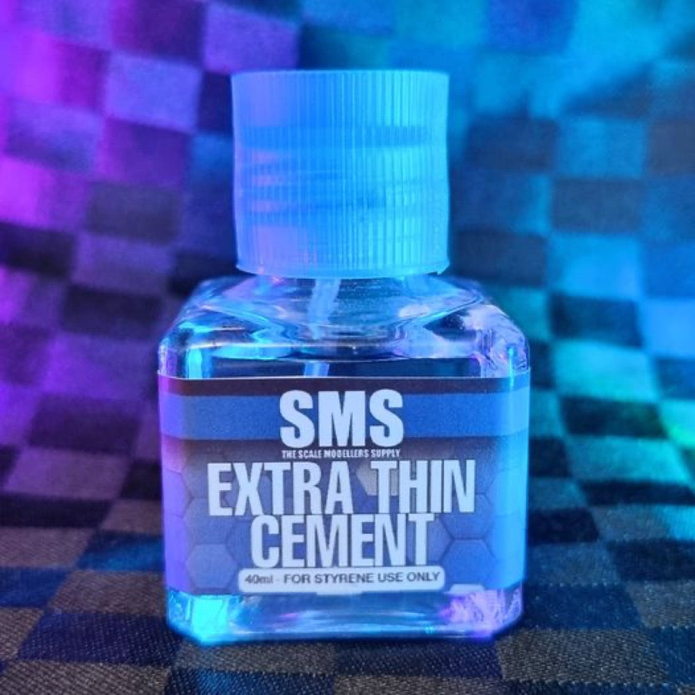 Extra thin cement - plastic glue - Blue
