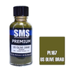 SMS PL167 Premium Acrylic Lacquer US Olive Drab 30ml