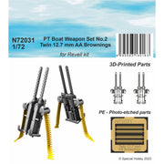 Special Hobby 72031 1/72 PT Boat Weapon Set No.2 Twin 12.7 mm AA Brownings 2pc printed