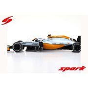 Spark 1/18 McLaren MCL35M Lando Norris 3rd Monaco GP 2021 (With No.3 Board)