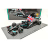 Spark SP18S599 1/18 Mercedes AMG W12 E Performance No. 44 Lewis Hamilton Winner 2021 British GP Figurine Holding British Flag