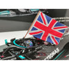 Spark SP18S599 1/18 Mercedes AMG W12 E Performance No. 44 Lewis Hamilton Winner 2021 British GP Figurine Holding British Flag