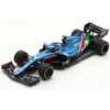 Spark SP7858 1/43 Alpine A521 No.14 Alpine F1 Team 8th Abu Dhabi GP 2021 Fernando Alonso