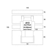 Superquick A13 OO/HO Ash Plant Card Kit
