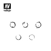 Vallejo ST-AFV002 1/35 Drum Oil Markings Stencil