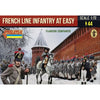 Strelets 1/72 French Line Infantry at Ease in Winter Dress Flanking Companies Napoleonic