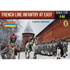 Strelets 1/72 French Line Infantry at Ease in Winter Dress Flanking Companies Napoleonic