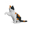 Jekca ST19CA12-M01 Calico Cat with paw up 12S-M01