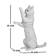 Jekca ST19CA15-M01 White Cat Standing 15S-M01
