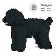 Jekca ST19PT30-M02 Toy Poodle Standing Black 01S-M02