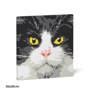Jekca ST24TCA01 Tuxedo Cat Brick Painting 01S