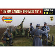 Strelets A018 1/72 Canon de 155mm GPF mle 1917 with French Late War Crew in Winter Dress Plastic Model Kit