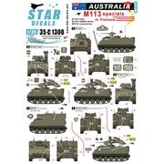 Star Decals 351319 1/35 Australia in Vietnam No.4 Aussie M113 With T50 Turret Decal Set