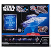 Star Wars Micro Galaxy Squadron Deluxe Vehicle Razor Crest 8 Inch Vehicle and 2 Figures
