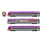 Southern Rail HO VLocity 3 Car Set V/Line VL44 Purple Red Yellow 2013 w/ Escape to Melbourne DCC Sound SR-VLO25S